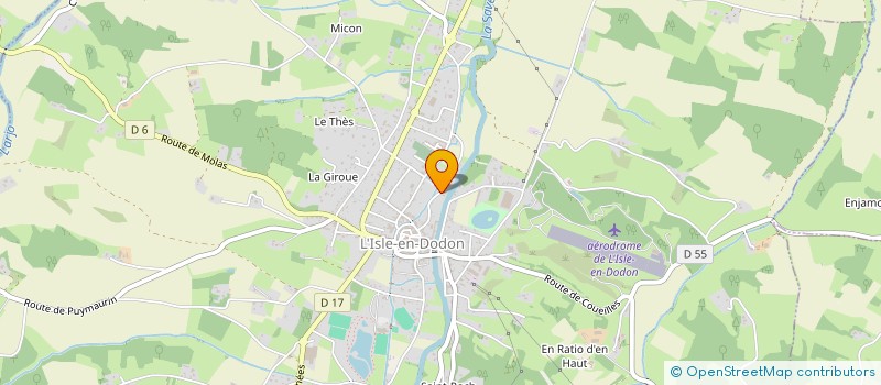 localisation de l'entreprise MALAEPHIX  L'ISLE-EN-DODON