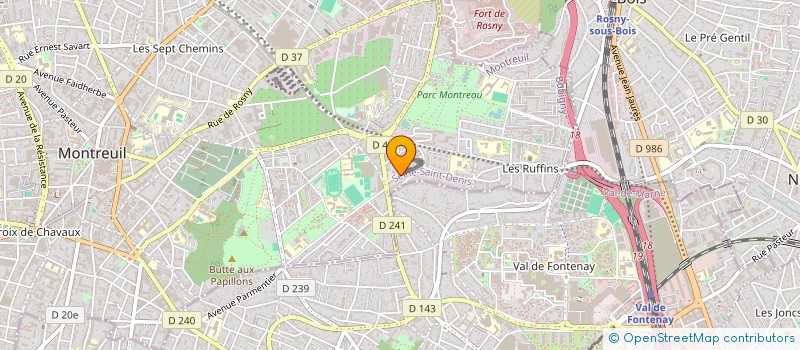 localisation de l'entreprise MALAFRUIT à MONTREUIL
