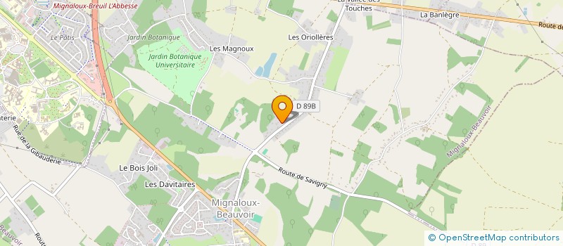 localisation de l'entreprise MALAGA à MIGNALOUX-BEAUVOIR