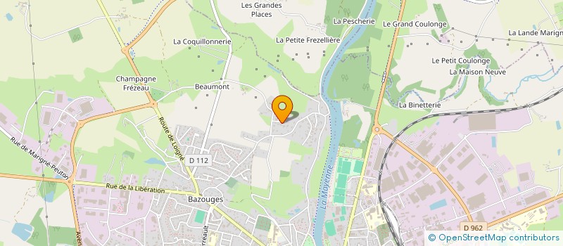localisation de l'entreprise MALAHN à CHATEAU-GONTIER-SUR-MAYENNE