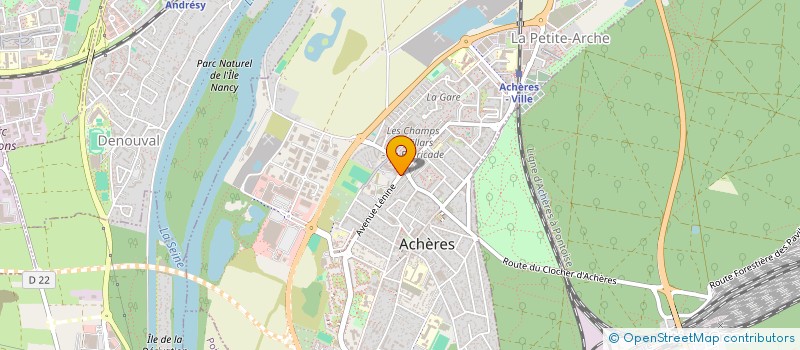 localisation de l'entreprise MALAK  ACHERES