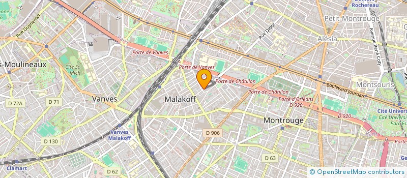 localisation de l'entreprise MALAKFE  MALAKOFF