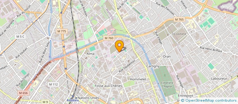 localisation de l'entreprise MALAKI  ROUBAIX