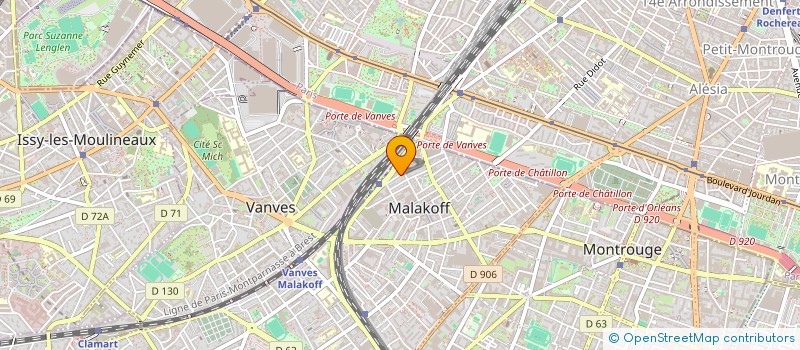 localisation de l'entreprise MALAKOFF 2020  MALAKOFF