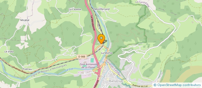 localisation de l'entreprise MALAKOFF & CIE  BANASSAC-CANILHAC