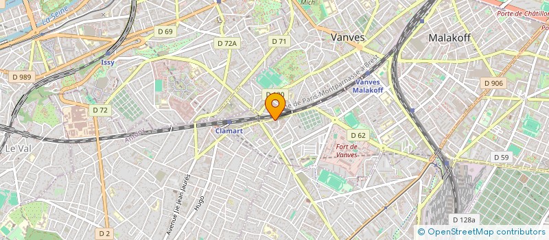 localisation de l'entreprise MALAKOFF FOURGYM  MALAKOFF