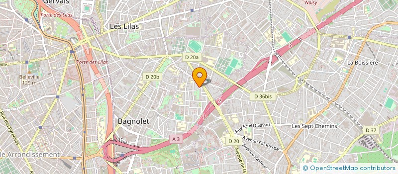 localisation de l'entreprise MALAKOM à BAGNOLET