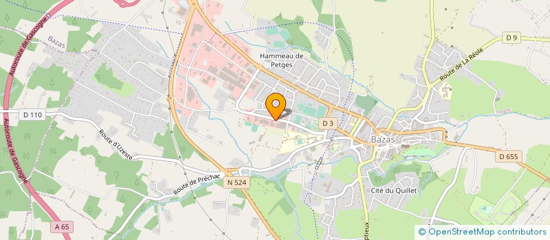 localisation de l'entreprise MALAMBIC PHILIPPE  BAZAS