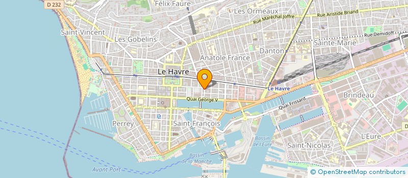 localisation de l'entreprise MALANDAIN ET ASSOCIES à LE HAVRE