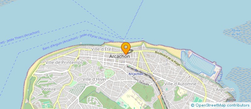 localisation de l'entreprise MALANGEL à ARCACHON