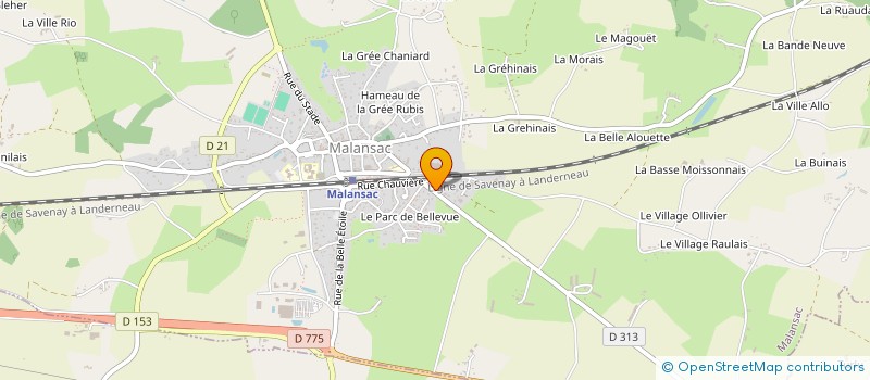 localisation de l'entreprise MALANSAC ELEVAGE  MALANSAC