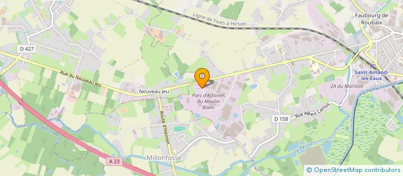 localisation de l'entreprise MALAQUIN DEVELOPPEMENT  SAINT-AMAND-LES-EAUX