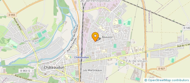 localisation de l'entreprise MALAQUIN ET PAGE SA à CHATEAUDUN