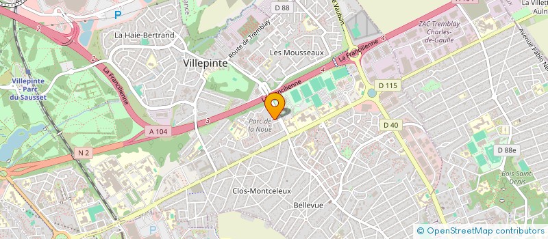 localisation de l'entreprise MALAR 2 à VILLEPINTE
