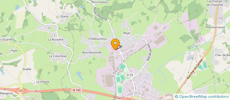 localisation de l'entreprise MALARDIER ET FILS à GUERET