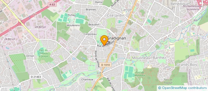 localisation de l'entreprise MALAREN à GRADIGNAN