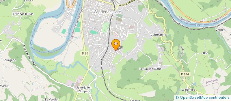 localisation de l'entreprise MALARET PATRICK MENUISERIE à ASPRIERES