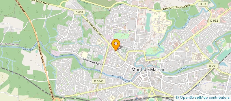 localisation de l'entreprise MALASSAN ET COMPAGNIE  MONT-DE-MARSAN