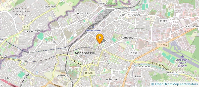 localisation de l'entreprise MALATECH à ANNEMASSE