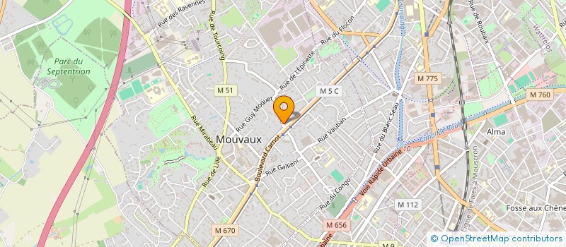 localisation de l'entreprise MALATOVA  MOUVAUX