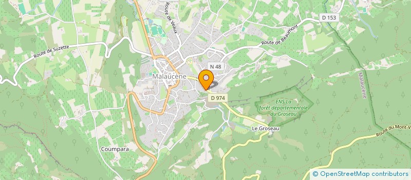 localisation de l'entreprise MALAUCENE INDUSTRIES à MALAUCENE