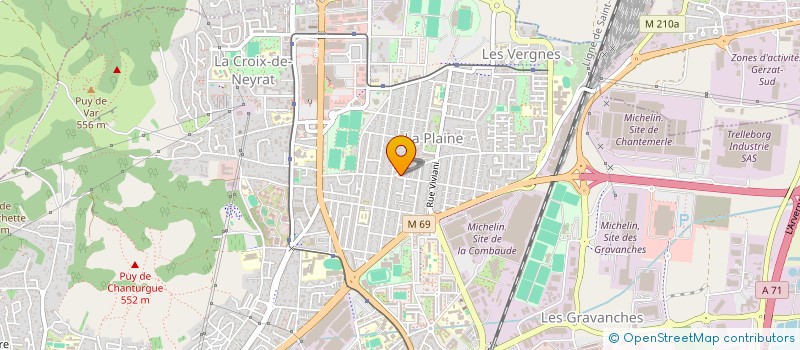 localisation de l'entreprise MALAUDEE  CLERMONT-FERRAND