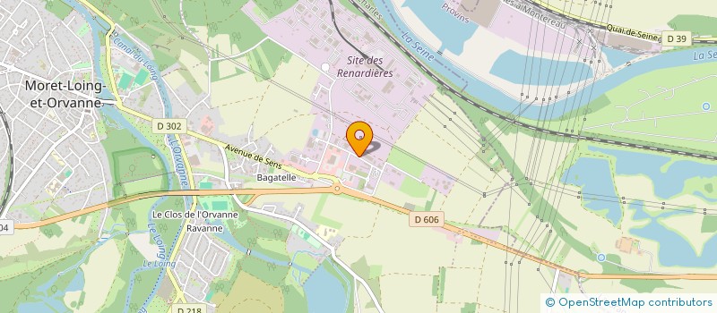 localisation de l'entreprise MALAUJEL  MORET-LOING-ET-ORVANNE