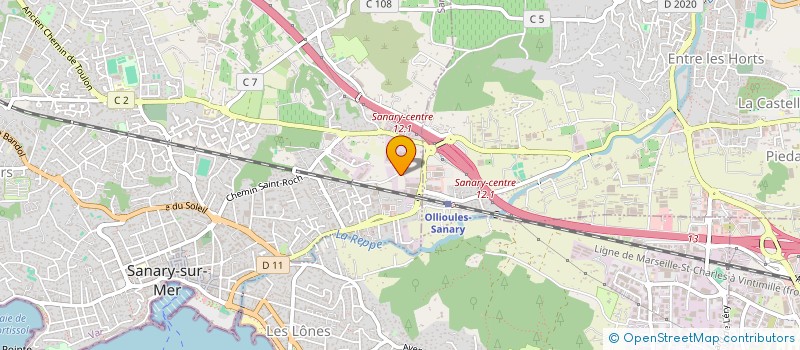 localisation de l'entreprise MALAURELIA  SANARY-SUR-MER