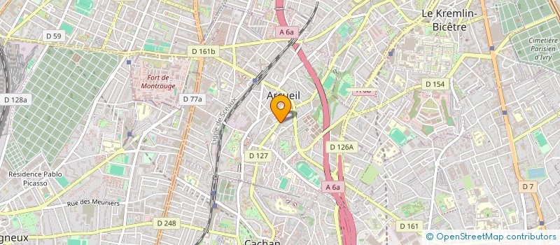 localisation de l'entreprise MALAURENT  ARCUEIL
