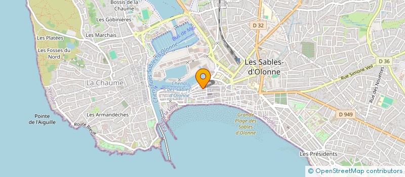 localisation de l'entreprise MALAUREYNE à LES SABLES D'OLONNE