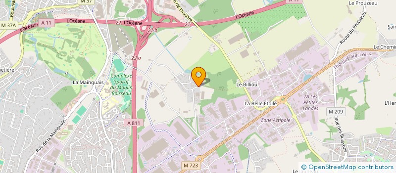 localisation de l'entreprise MALAURIE PLOMBERIE CHAUFFAGE  CARQUEFOU