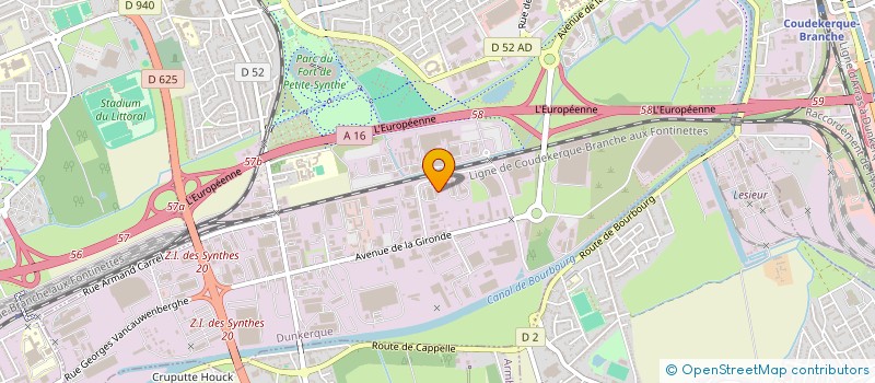 localisation de l'entreprise MALAUS à DUNKERQUE