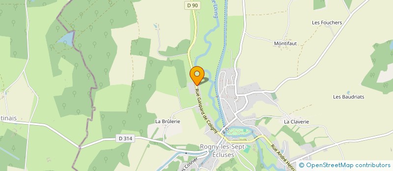 localisation de l'entreprise MALAUVIR  ROGNY-LES-SEPT-ECLUSES