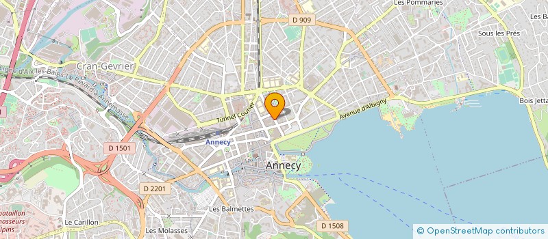localisation de l'entreprise MALAVAL & DESILLE-BECKER à ANNECY