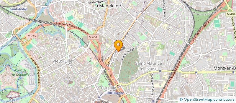 localisation de l'entreprise MALBA IMMO à LA MADELEINE