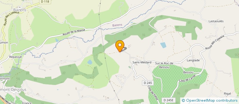 localisation de l'entreprise MALBEC FRERES  CLERMONT-DESSOUS