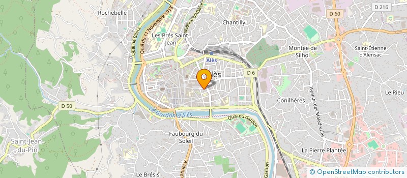 localisation de l'entreprise MALBOS GILBERT ET MAUREL FRANCOIS à ALES