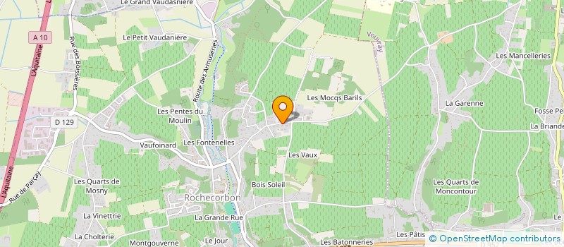 localisation de l'entreprise MALBRANT DE CHEZ MALBRANT AVEC ABREVIATION MDCM à ROCHECORBON