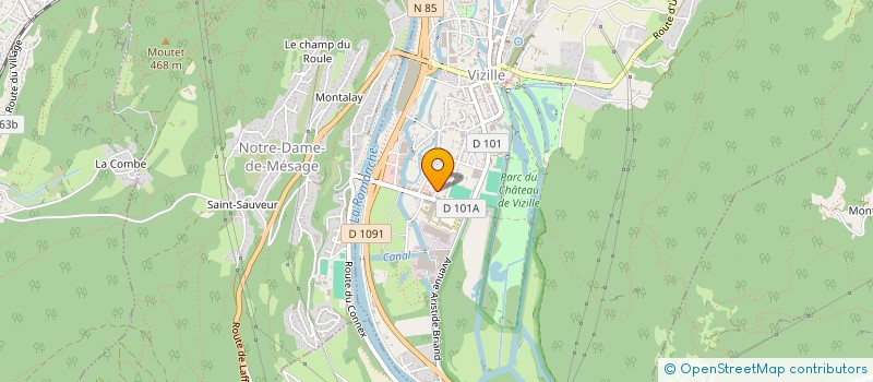 localisation de l'entreprise MALCANGI CARRELAGES  VIZILLE