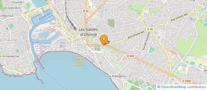 localisation de l'entreprise MALDAFE à LES SABLES D'OLONNE