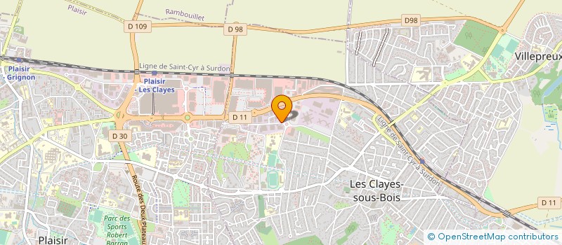localisation de l'entreprise MALDANER à LES CLAYES-SOUS-BOIS