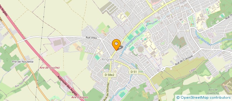 localisation de l'entreprise MALDANI à ANGRES