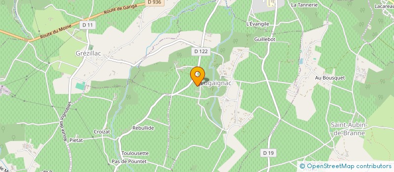 localisation de l'entreprise MALEA MATERIAUX  LUGAIGNAC