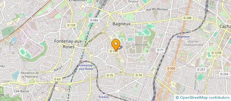 localisation de l'entreprise MALEK TRANSPORT  BAGNEUX
