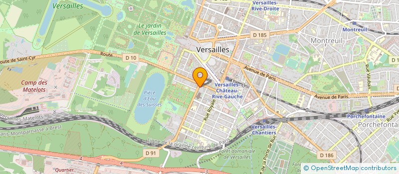 localisation de l'entreprise MALEPLATE LOBSTEIN à VERSAILLES
