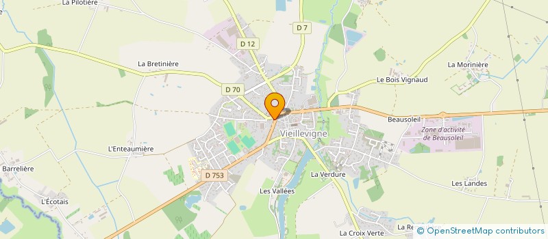 localisation de l'entreprise MALERIASE SARL  VIEILLEVIGNE