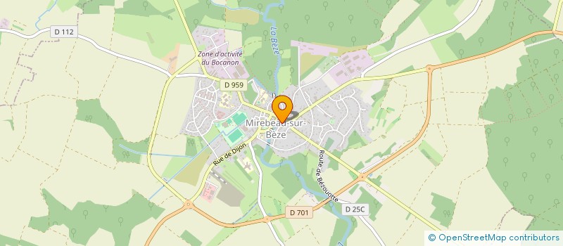 localisation de l'entreprise MALERY  MIREBEAU-SUR-BEZE