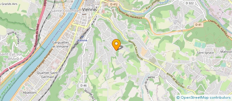 localisation de l'entreprise MALESHERBES HOLDING INVESTISSEMENT - MHI à VIENNE