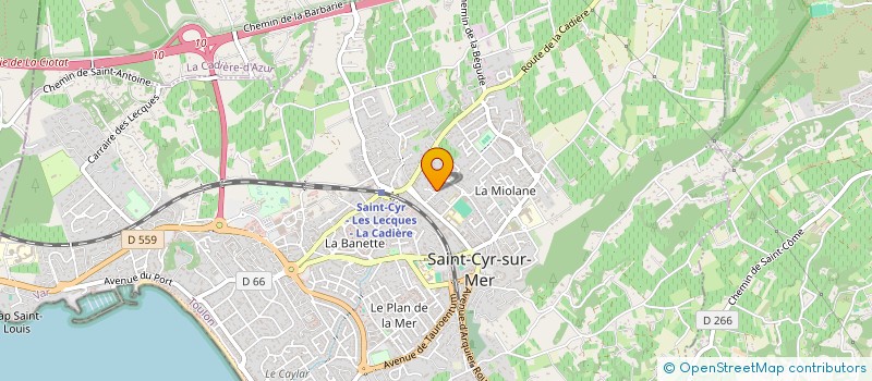 localisation de l'entreprise MALESIC CONSTRUCTION RENOVATION à SAINT-CYR-SUR-MER