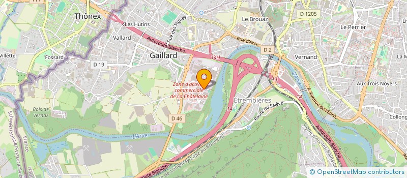 localisation de l'entreprise MALESMONT à GAILLARD